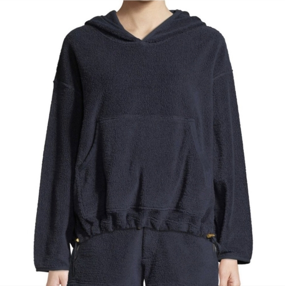 Tory Burch Sweaters - Tory Burch Josie Terry Beach Hoodie Navy Size Medium